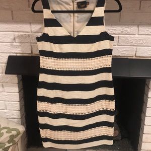 Beautiful black and white striped dress. Size 2.